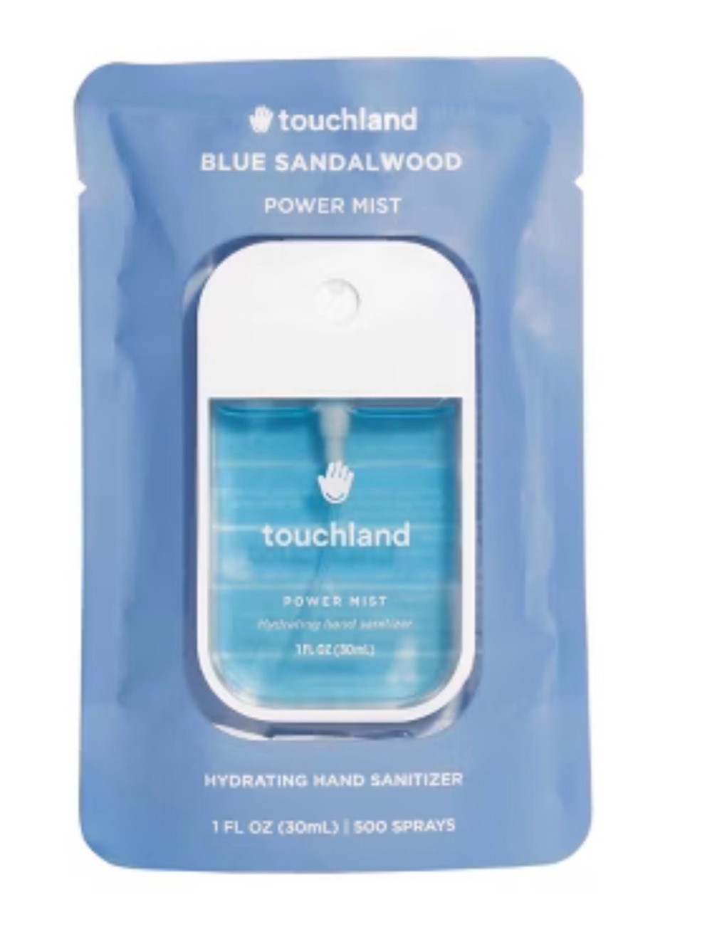 TOUCHLAND BLUE SANDALWOOD POWER MIST HAND SANITIZER 1 oz